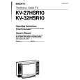 SONY KV-27HSR10 Manual de Usuario