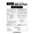 PIONEER SG-X700/R Manual de Usuario