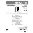 SONY WMF35 Manual de Servicio