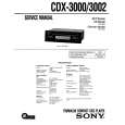 SONY CDX3000 Manual de Servicio
