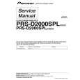 PIONEER PRS-D2000SPL/XSEW5 Manual de Servicio