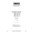 ZANUSSI ZWD1271 Manual de Usuario