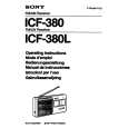 SONY ICF-380L Manual de Usuario