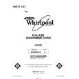 WHIRLPOOL MW8800XS0 Catálogo de piezas