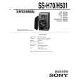 SONY SS-H501 Manual de Servicio