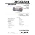 SONY CFDS200 Manual de Servicio