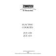 ZANUSSI ZCE650W Manual de Usuario