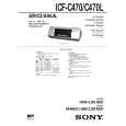 SONY ICFC470 Manual de Servicio