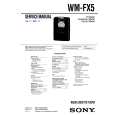 SONY WMFX5 Manual de Servicio