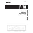 TEAC P-70 Manual de Usuario