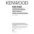 KENWOOD KAC6402 Manual de Usuario