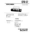 SONY CFD-57 Manual de Servicio