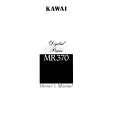 KAWAI MR370 Manual de Usuario