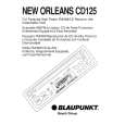 BLAUPUNKT NEW ORLEANS CD125 Manual de Usuario