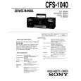SONY CFS-1040 Manual de Servicio