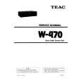 TEAC W-470 Manual de Servicio