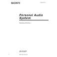 SONY ZS-X3CP Manual de Usuario