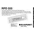 BLAUPUNKT RPD 555 Manual de Usuario