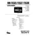 SONY WM-FX509 Manual de Servicio