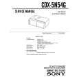 SONY CDX-5N54G Manual de Servicio
