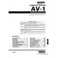 YAMAHA TCD-AV1 Manual de Servicio