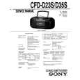 SONY CFD-D35S Manual de Servicio