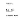 ROLAND RA-800 Manual de Usuario