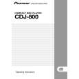 PIONEER CDJ-800/KUCXJ Manual de Usuario