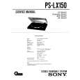 SONY PS-LX150 Manual de Servicio
