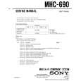SONY MHC-690 Manual de Servicio