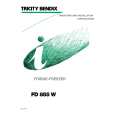 TRICITY BENDIX FD855W Manual de Usuario