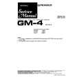 PIONEER GM-4CA Manual de Servicio