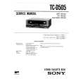 SONY TC-D505 Manual de Servicio