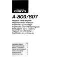 ONKYO A-809 Manual de Usuario
