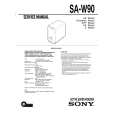 SONY SA-W90 Manual de Servicio