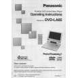 PANASONIC DVDLA85D Manual de Usuario