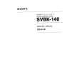 SONY SVBK-140 Manual de Servicio