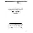 SONY TA-1130 Manual de Usuario