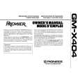 PIONEER GM-280/UC Manual de Usuario