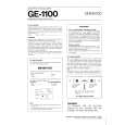 KENWOOD GE1100 Manual de Usuario