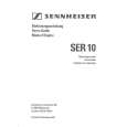 SENNHEISER SER 10 Manual de Usuario