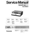 PANASONIC AG6800 Manual de Usuario
