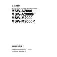SONY MSW-M2000 Manual de Usuario