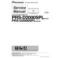 PIONEER PRS-D2000SPL/XUEW5 Manual de Servicio