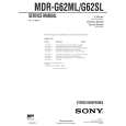 SONY MDRG62ML Manual de Servicio