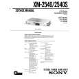 SONY XM-2540 Manual de Servicio
