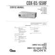 SONY CDX-65 Manual de Servicio