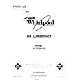 WHIRLPOOL AC1204XT0 Catálogo de piezas