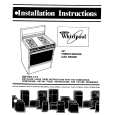 WHIRLPOOL SE960PEPW3 Manual de Instalación