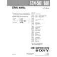 SONY SEN501 Manual de Servicio